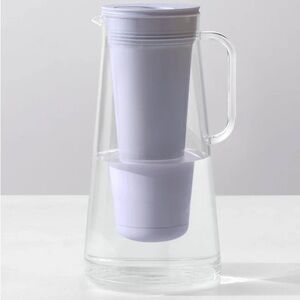 Life straw pitcher wisteria 7 cup GLASS microplastic chemical remover water